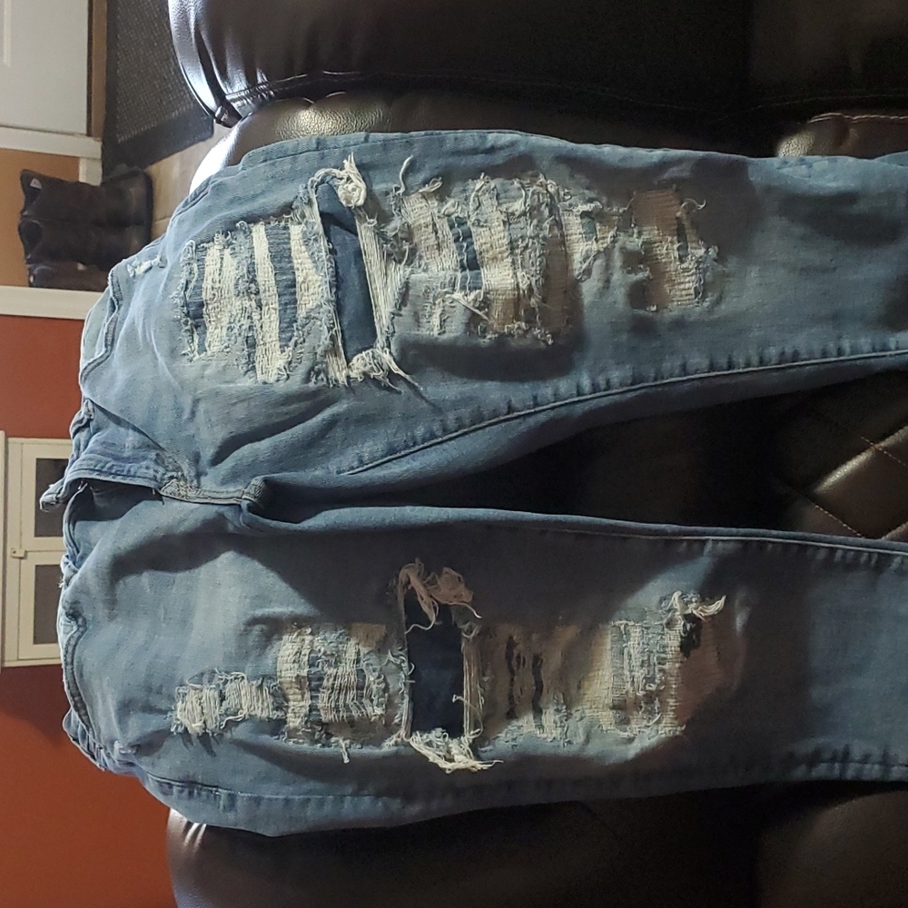 Mens America Eagle Flex distressed Jeans